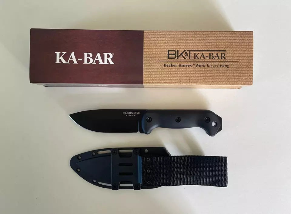 Ka-Bar BK2 Becker Harpoon 1095 Steel Fixed Blade Knife 5.25" w/ Sheath and Box*
