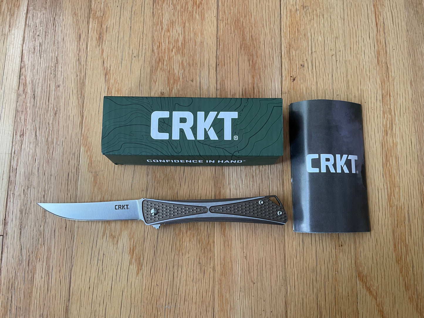 CRKT 7530 Crossbones 3.5" Blade Folding Knife Park Design AUS-8 Taiwan New w/Box