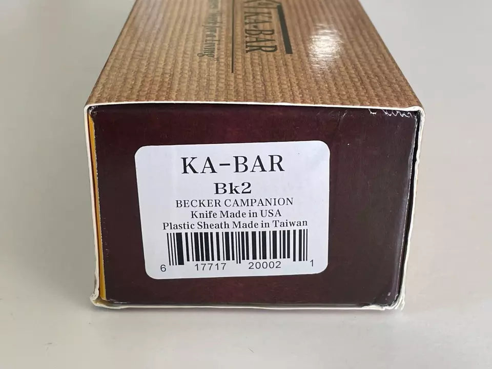 Ka-Bar BK2 Becker Harpoon 1095 Steel Fixed Blade Knife 5.25" w/ Sheath and Box*