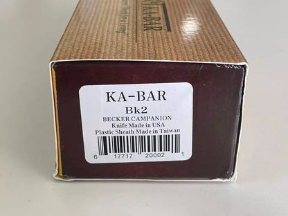 Ka-Bar BK2 Becker Harpoon 1095 Steel Fixed Blade Knife 5.25" w/ Sheath and Box*