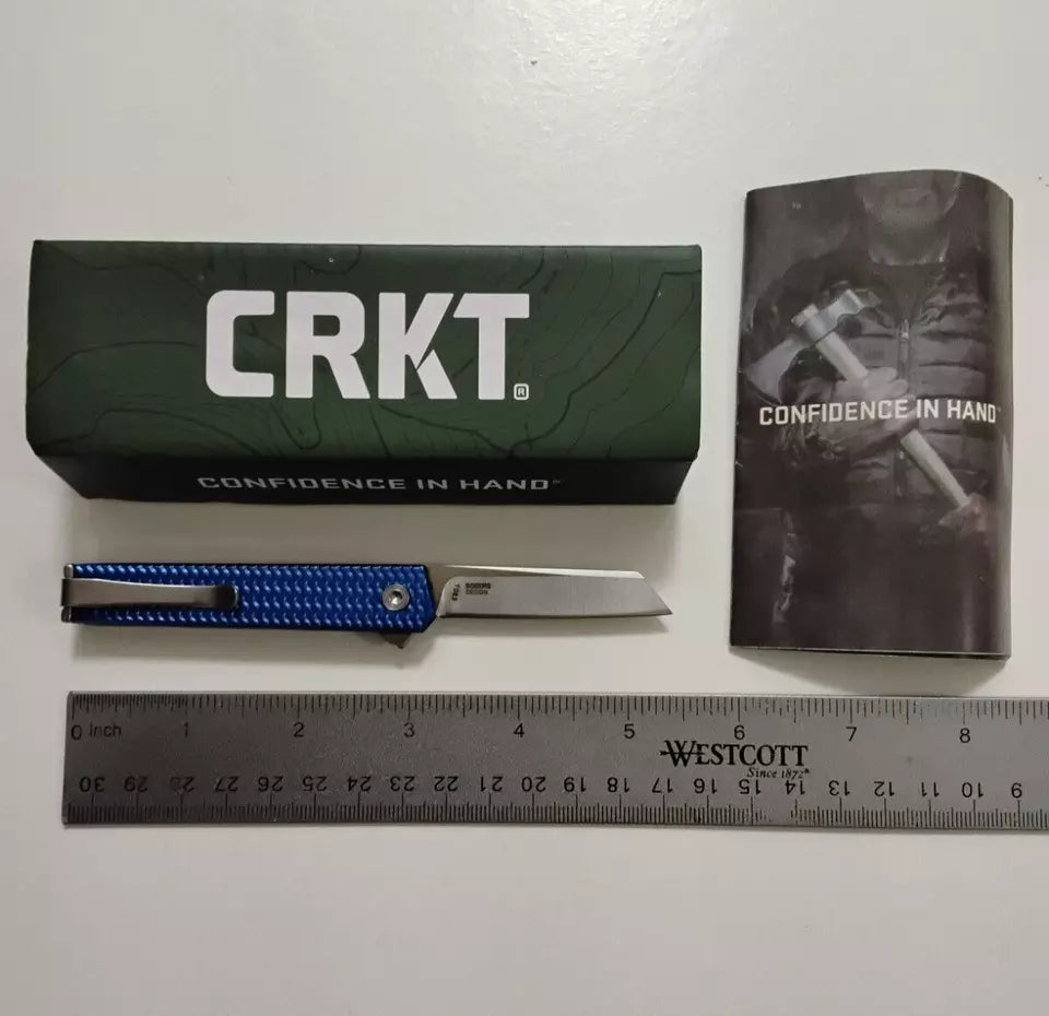 CRKT 7083 Richard Rogers CEO Microflipper Knife 2.21" Satin Sheepsfoot Blade New