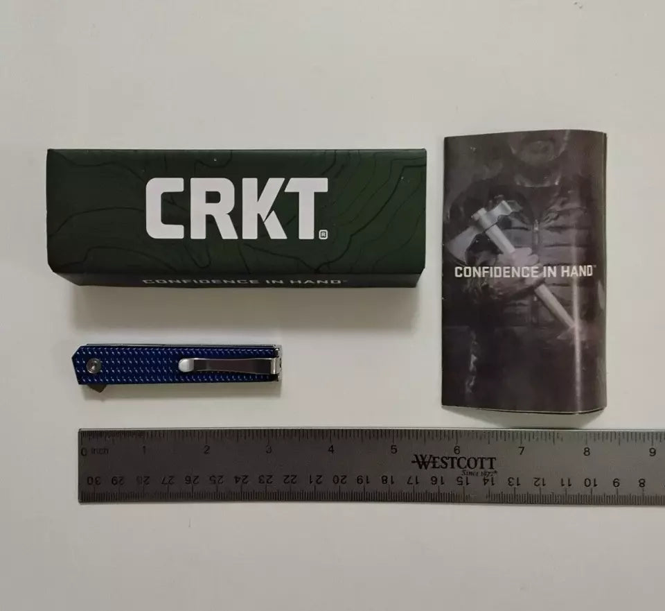 CRKT 7083 Richard Rogers CEO Microflipper Knife 2.21" Satin Sheepsfoot Blade New