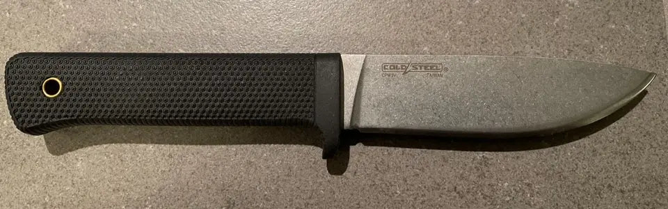 Cold Steel Master Hunter Fixed Knife 4.5" CPM-3V Steel Blade Black KrayEx Handle