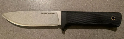 Cold Steel Master Hunter Fixed Knife 4.5" CPM-3V Steel Blade Black KrayEx Handle