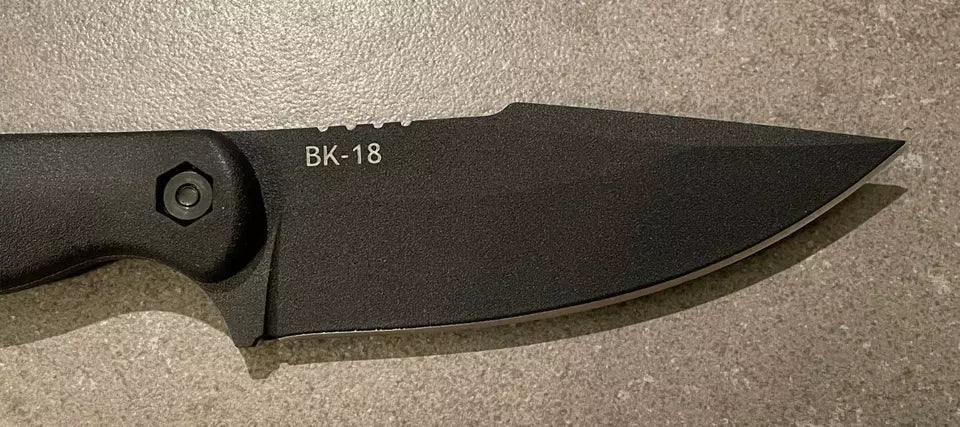 Ka-Bar BK18 BLACK Becker Harpoon 1095 Steel Blade Knife 4.625" w/Sheath USA New with Box